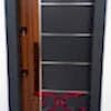 Kahverengi Siyah Krom Detaylı Çelik Kapı DR-046